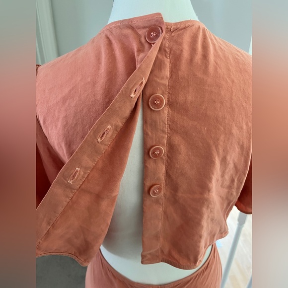 Zara Back Open Midi Dress - Picture 6 of 8